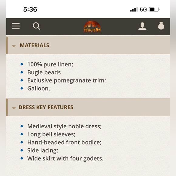 ARMSTREET Lady of the Lake GREEN dress - Picture 5 of 9